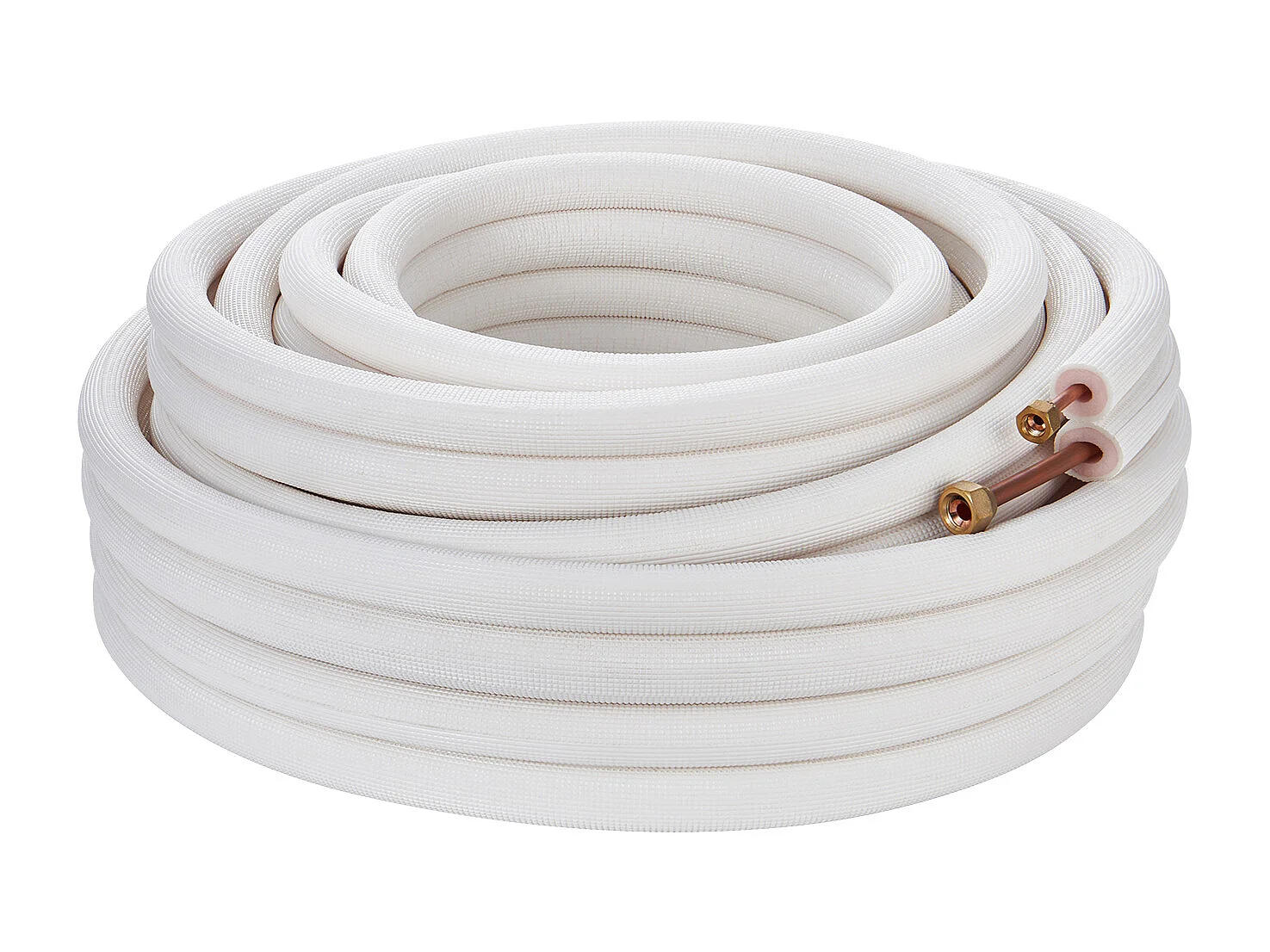 Tube SucceBuy Ensemble de Mini-Lignes Divisées 6,4 x 9,5 x 15240 mm, Tubes en Cuivre Isolés pour Courant Alternatif