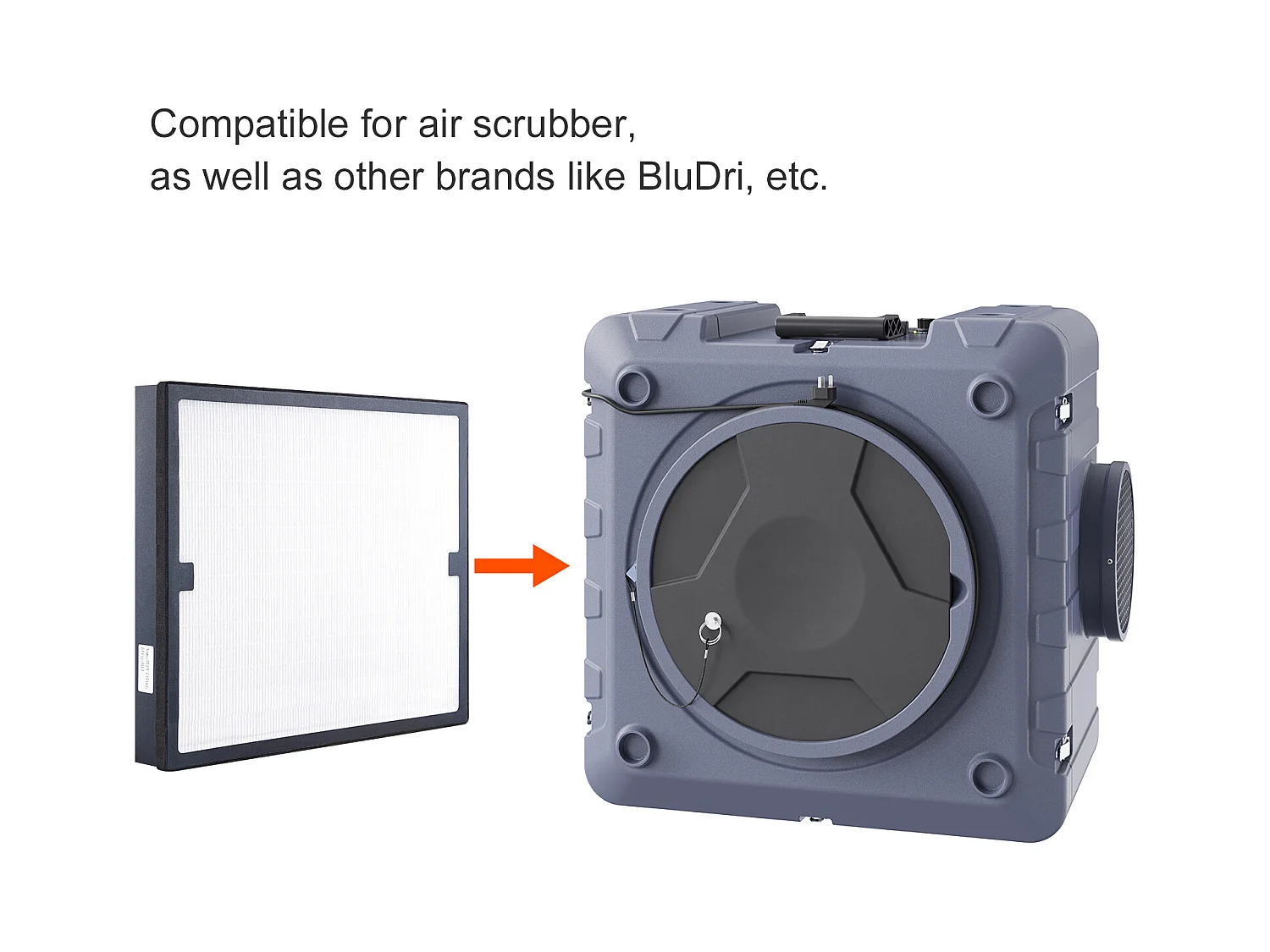 Filtre à Air HEPA de Remplacement SucceBuy 40cm x 40cm pour Epurateur d'Air, Idéal pour Améliorer la Qualité de l'Air Intérieur et Réduire les Allergènes