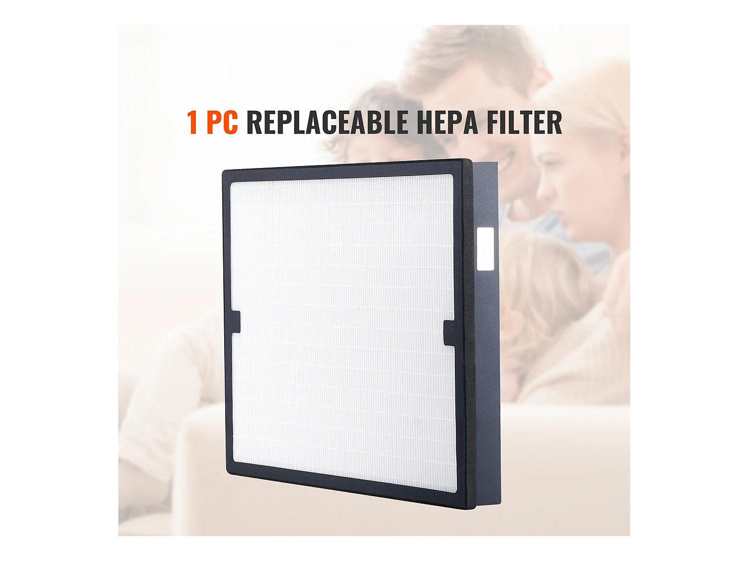 Filtre à Air HEPA de Remplacement SucceBuy 40cm x 40cm pour Epurateur d'Air, Idéal pour Améliorer la Qualité de l'Air Intérieur et Réduire les Allergènes