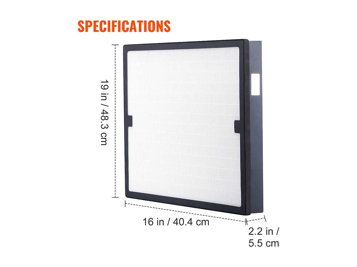HEPA Luftfilter Ersatz SucceBuy 40cm x 40cm für Luftreiniger, Ideal zur Verbesserung der Innenraumluftqualität und Reduzierung von Allergenen