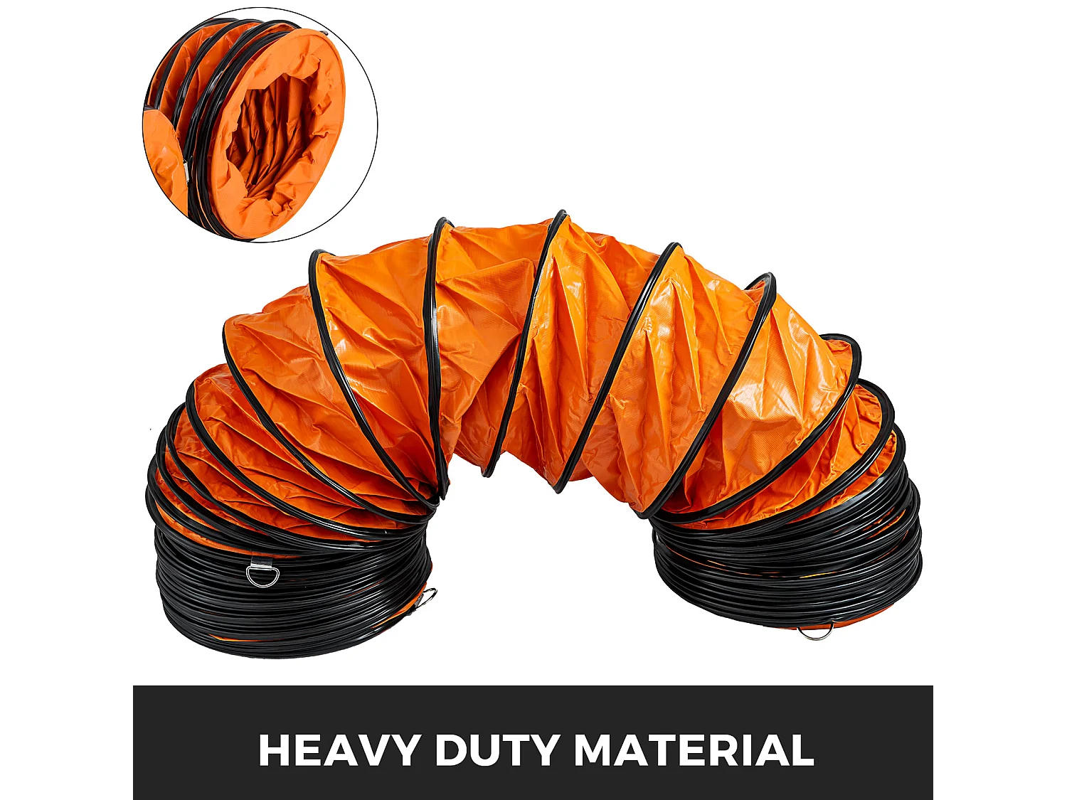 Tubo SucceBuy Tubo Flexibile in PVC di 762 CM per Ventilatore di Estrazione di 25,4CM di Diametro, 250 mm