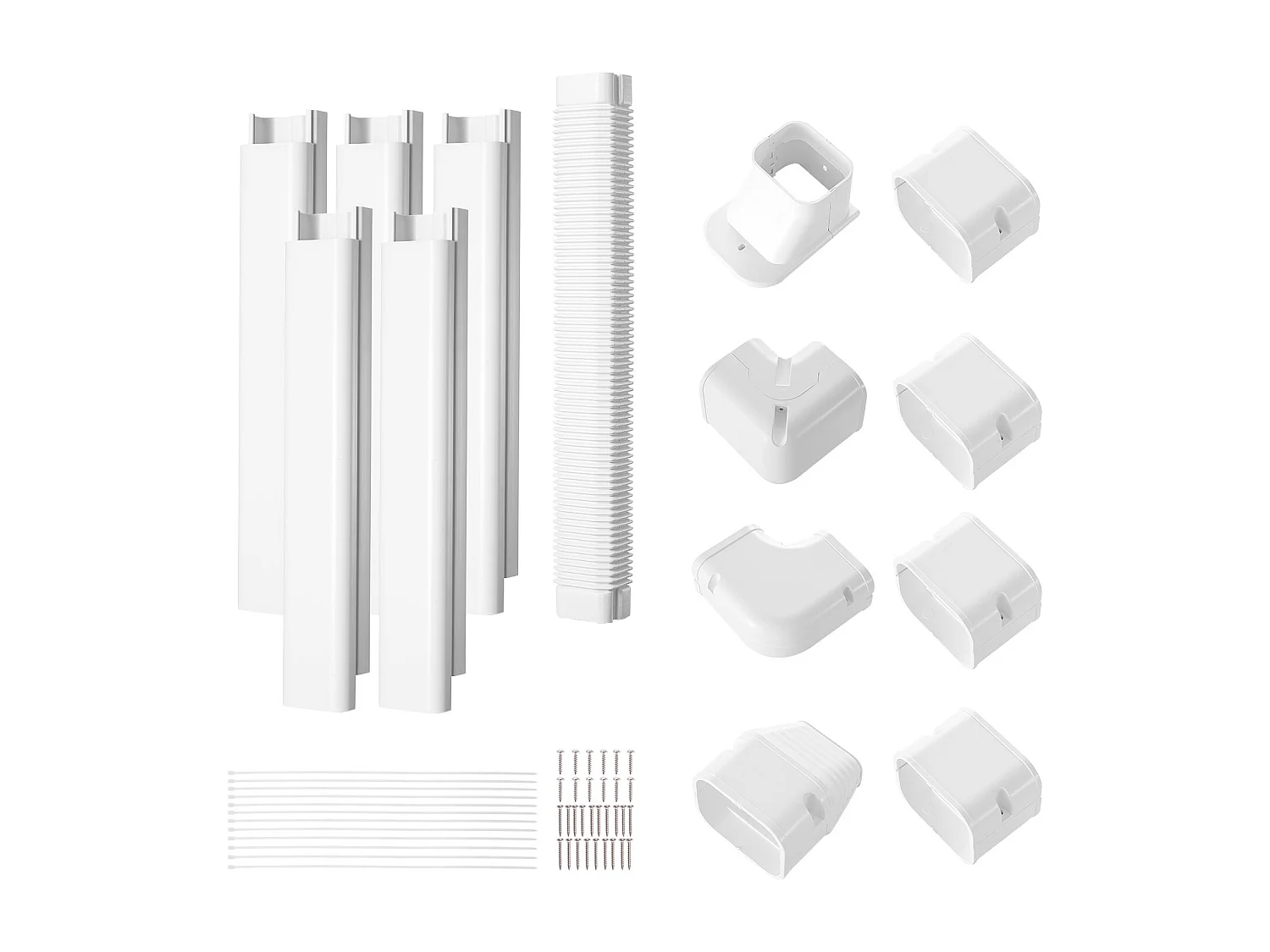 Couvercle de Ligne SucceBuy, 310 x 7,6 cm pour Mini-Split/Climatiseur, en PVC, avec Tuyaux Droits Flexible