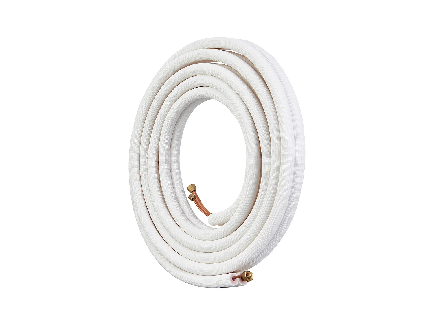 Tube SucceBuy Mini Split Line Set 6,4 x 9,5 x 7620 mm Tube en Cuivre pour AC avec Câble de Connexion