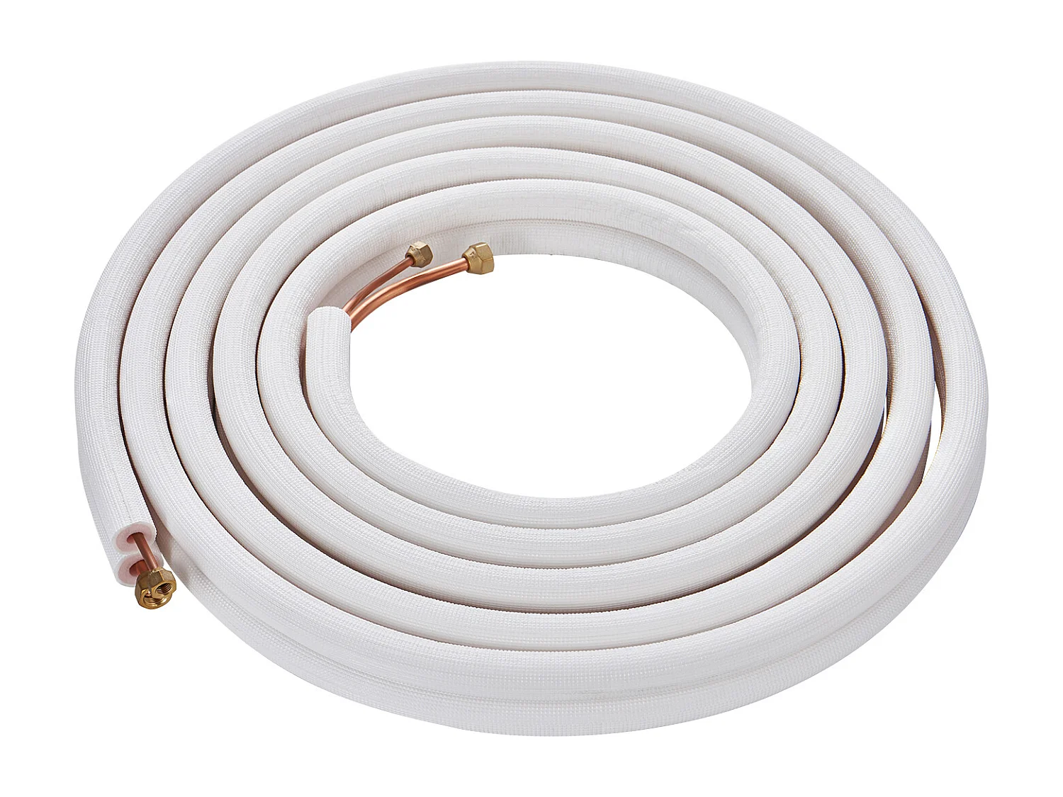Tube SucceBuy Mini Split Line Set 6,4 x 9,5 x 7620 mm Tube en Cuivre pour AC avec Câble de Connexion