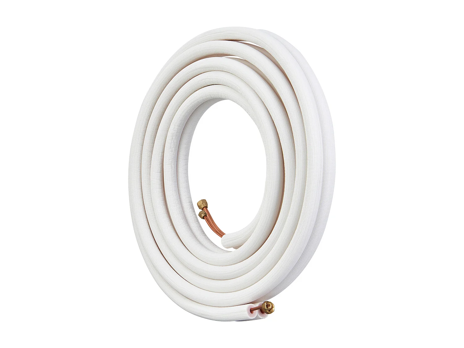 Tube SucceBuy Mini Split Line Set 6,4 x 9,5 x 7620 mm Tube en Cuivre pour AC avec Câble de Connexion