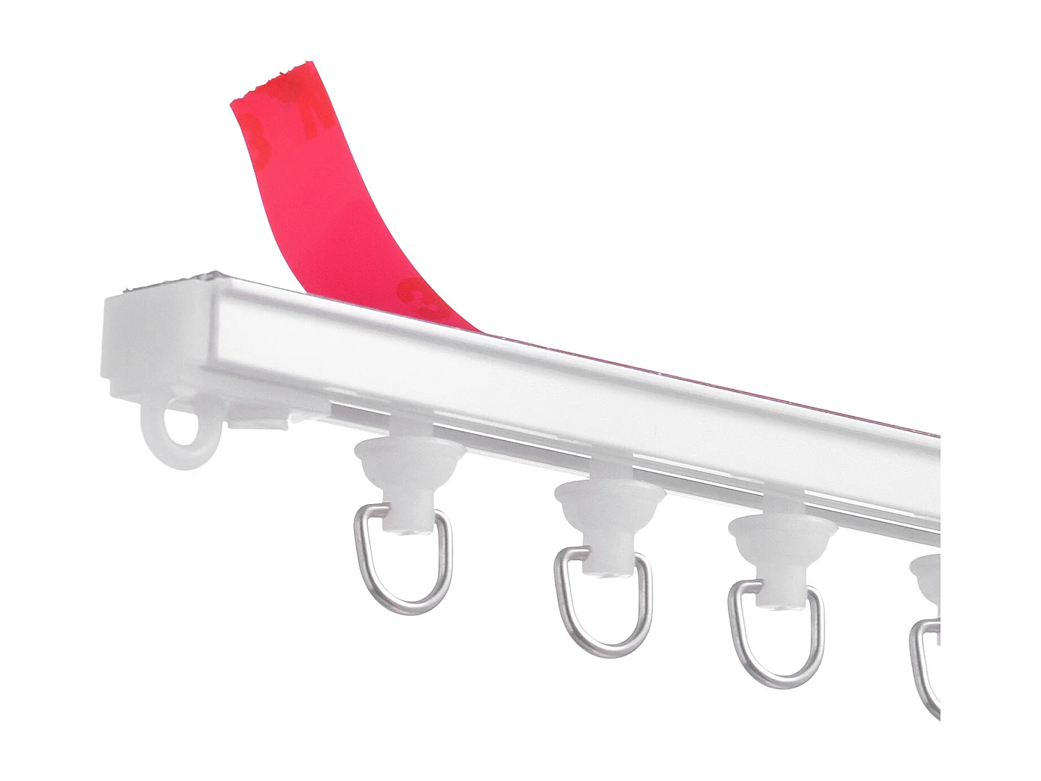 Set di Guide SucceBuy per Tendaggi a Soffitto da 302cm, Divisorio per Stanza Autoadesivo, Sistema di Guide Autoadesive senza Foratura