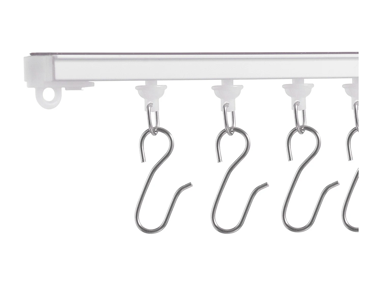 Set di Guide SucceBuy per Tendaggi a Soffitto da 302cm, Divisorio per Stanza Autoadesivo, Sistema di Guide Autoadesive senza Foratura