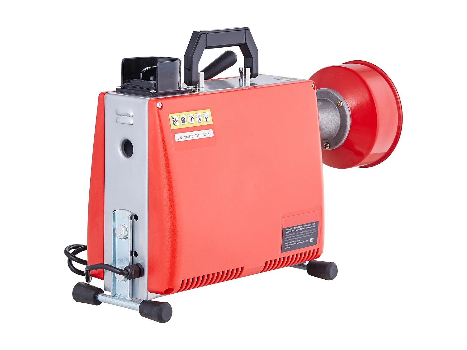 Machine de Nettoyage de Drain SucceBuy 20 m x 16 mm 250 W, Serpent d'Égout à Alimentation Manuelle