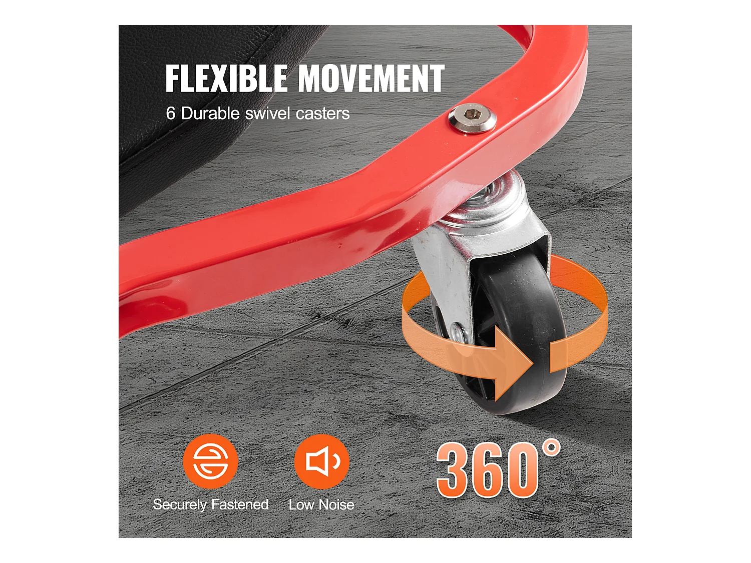 Chariot de Visite SucceBuy 112cm Mechanic Garage Creeper Capacité de 136kg Creeper Roulant pour Automobile