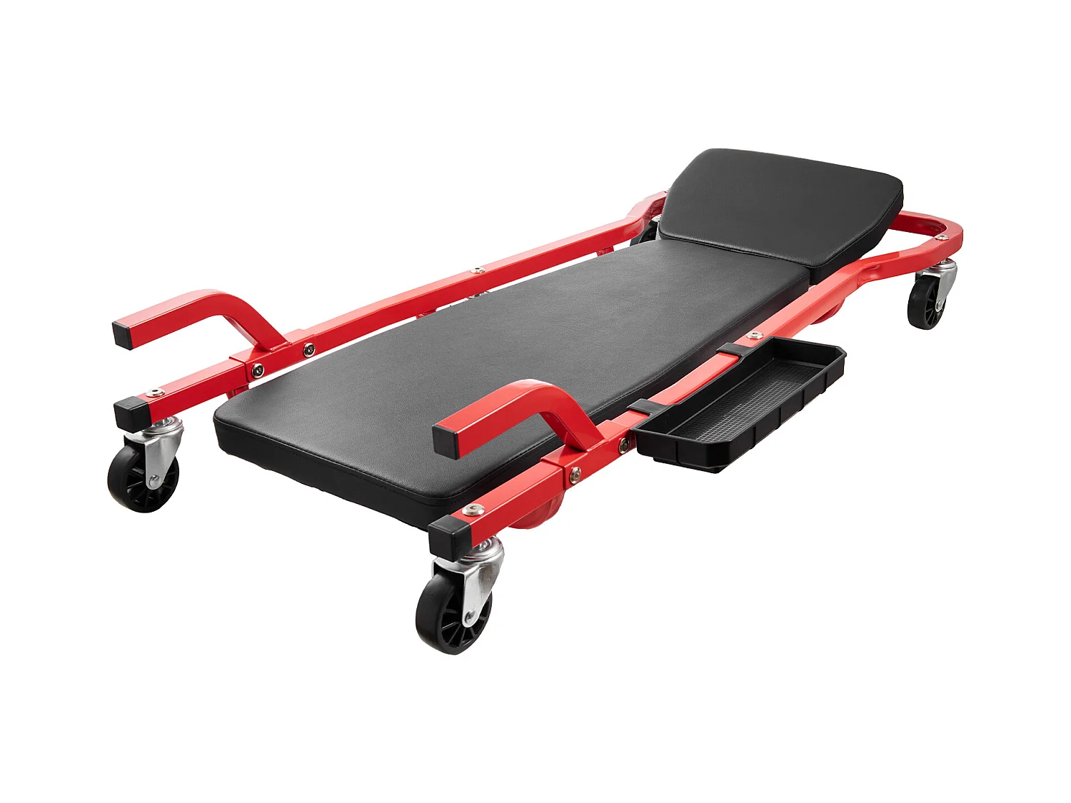 Chariot de Visite SucceBuy 112cm Mechanic Garage Creeper Capacité de 136kg Creeper Roulant pour Automobile