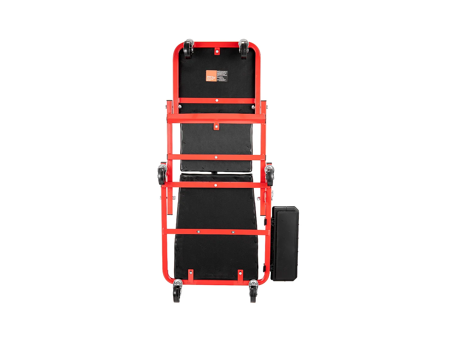 Chariot de Visite SucceBuy Tabouret de Garage Pliable de 91cm, Capacité de 136kg pour Mécanicien, Équipé de Six Roulettes Pivotantes à 360° de 6,48 cm