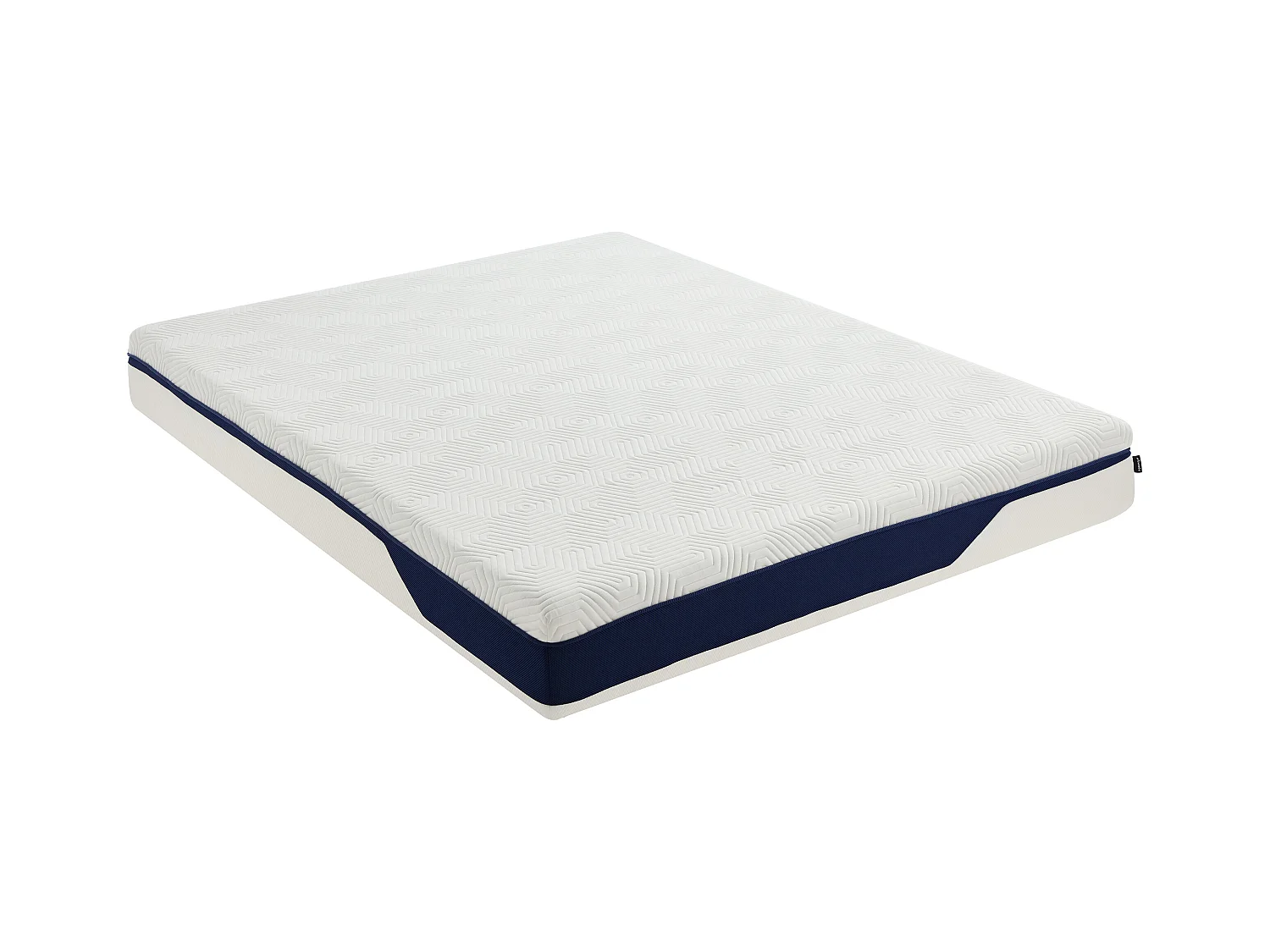 Sæt 140 x 190 cm møbelpolstret sengeramme + HD skummadras med 7 zoner og aftageligt memory gel-lag, tykkelse 22 cm - FAGANI fra YSMÉE