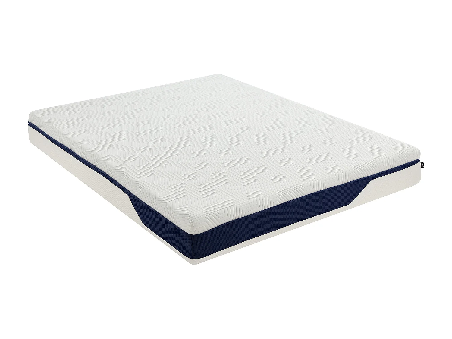 Sæt 140 x 190 cm møbelpolstret sengeramme + HD skummadras med 7 zoner og aftageligt memory gel-lag, tykkelse 22 cm - FAGANI fra YSMÉE