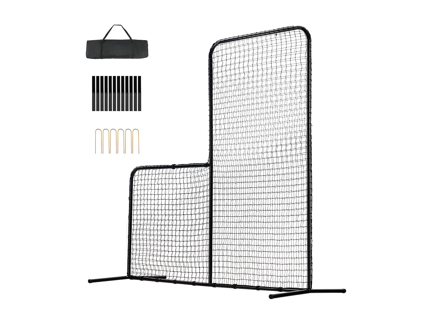 Honkbalnet SucceBuy, voor Slagkooi, Softbalscherm 210 x 210 cm