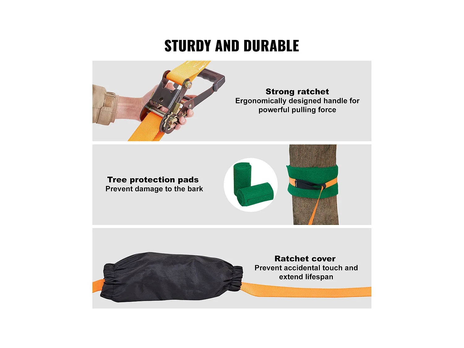 Kit Slackline Complet SucceBuy, 152,4 cm avec Ligne d'Entraînement, Slackline d'Arrière-Cour pour Enfants