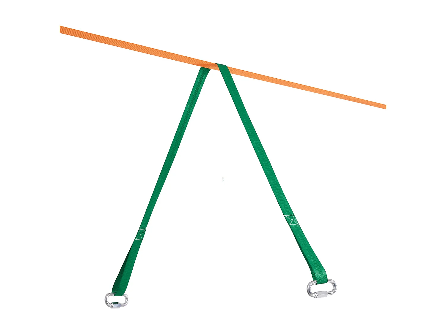 Kit Slackline Complet SucceBuy, 152,4 cm avec Ligne d'Entraînement, Slackline d'Arrière-Cour pour Enfants
