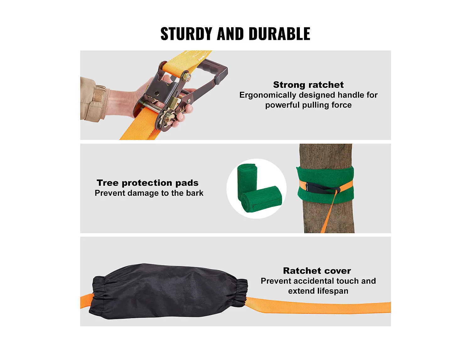 Kit Slackline Complet SucceBuy, 152,4 cm avec Ligne d'Entraînement, Slackline d'Arrière-Cour pour Enfants