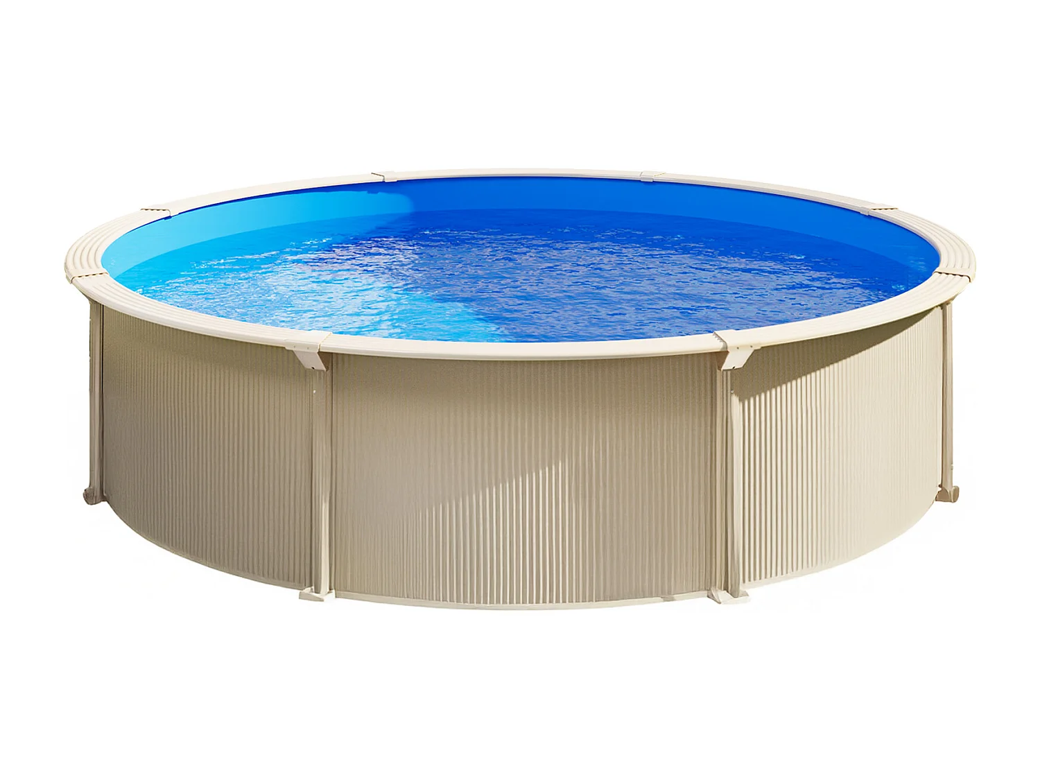 Revêtement de Piscine SucceBuy Ronde, 460x120 cm, Couleur Unie, Résistante Perforations et Fuites