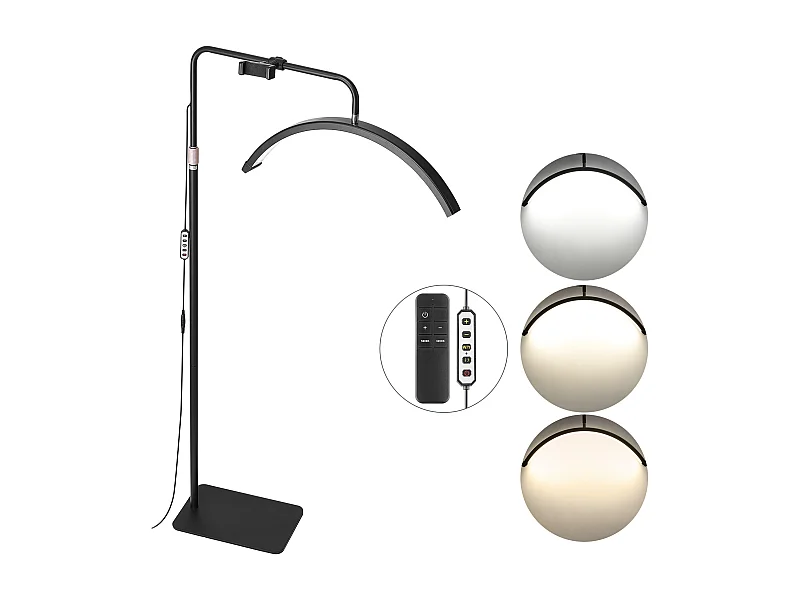 Lampe d’Esthéticienne, SucceBuy, Lampe à Cils 584.2 mm Demi-lune pour Esthéticienne - Lampe à Cils LED à Intensité Variable, Arquée