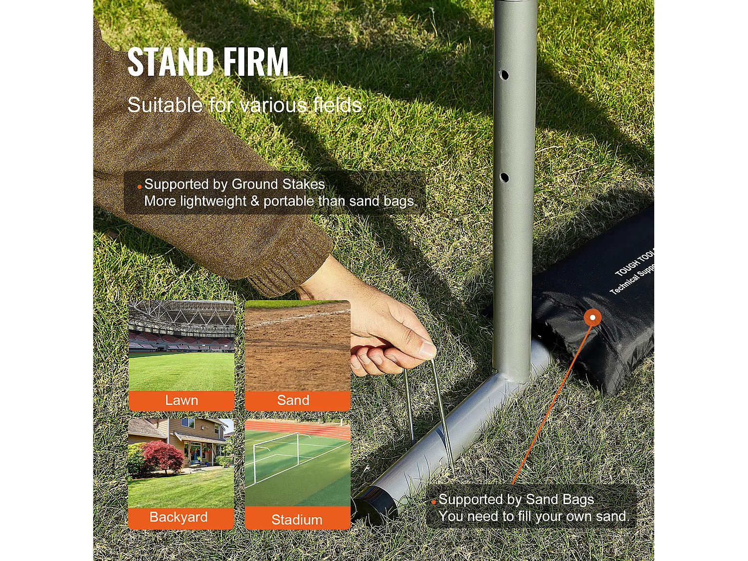 Filet d'Entraînement de Baseball SucceBuy 50,8 x 74 cm, 9 Troux, Hauteur Réglable sur 3 Niveaux