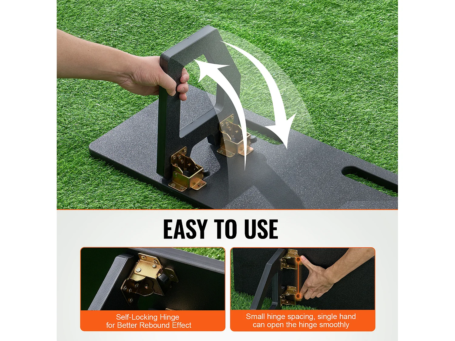 Voetbal Rebound Net SucceBuy Voetbal Rebounder 101,5 x 30 cm Draagbare Voetbalmuur met 2 Reboundhoeken