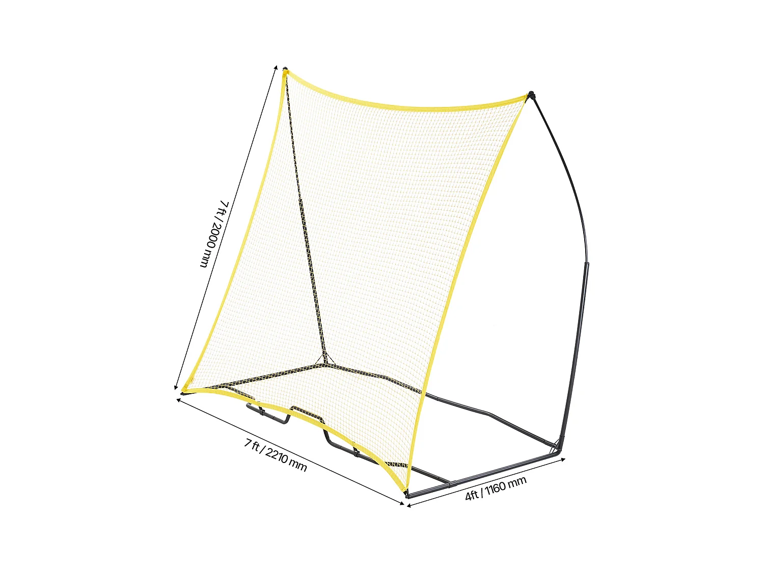 Filet de Rebond de Football SucceBuy Filet d'Entraînement Portable Soccer Rebounder 213 x 213 cm pour Entraînement