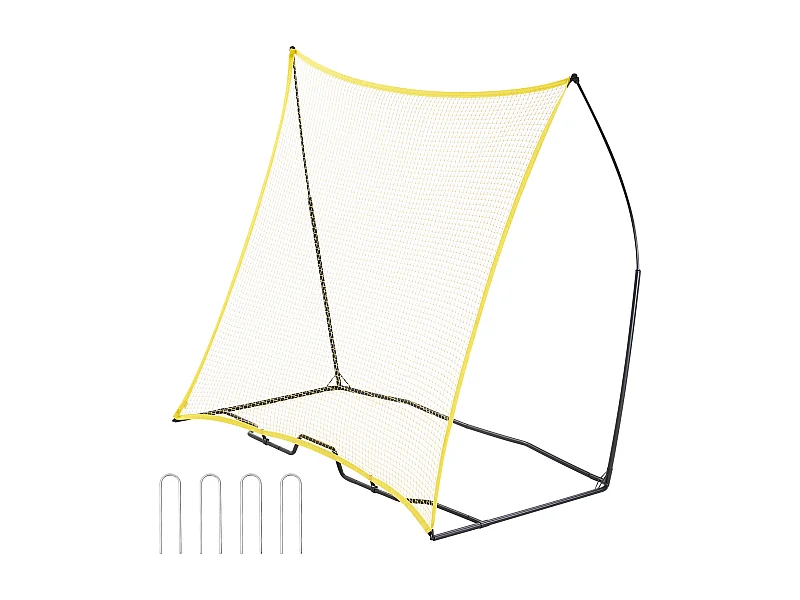 Voetbal Rebound Net SucceBuy Voetbal Rebounder 213 x 213 cm Draagbaar Trainingsnet voor Training