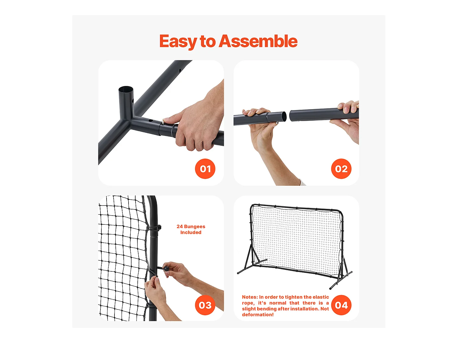 Filet de Rebond de Football SucceBuy Filet d'Entraînement Double Face pour le Football Soccer Rebound Trainer 188 x 122 cm