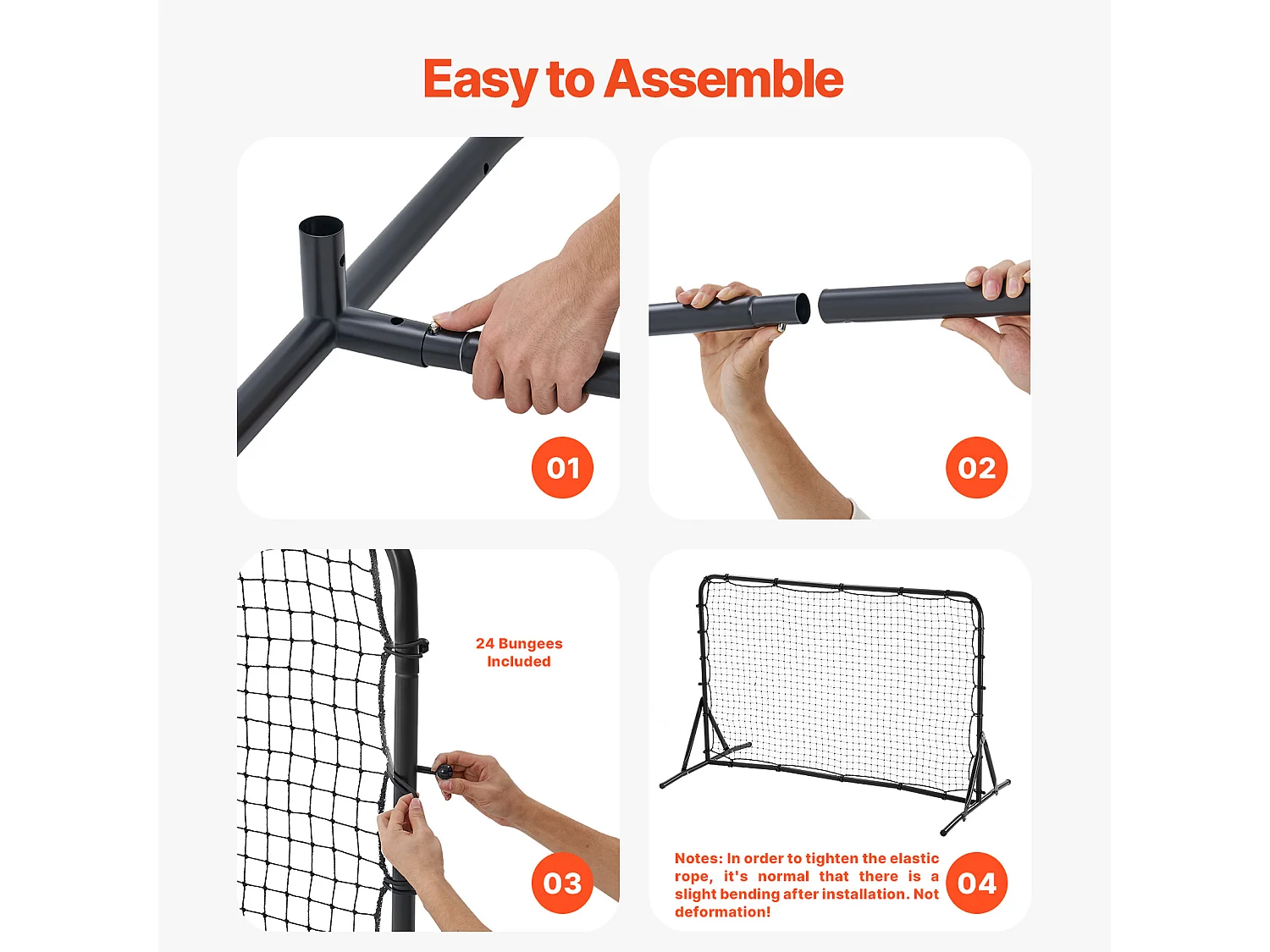 Filet de Rebond de Football SucceBuy Filet d'Entraînement Double Face pour le Football Soccer Rebound Trainer 188 x 122 cm