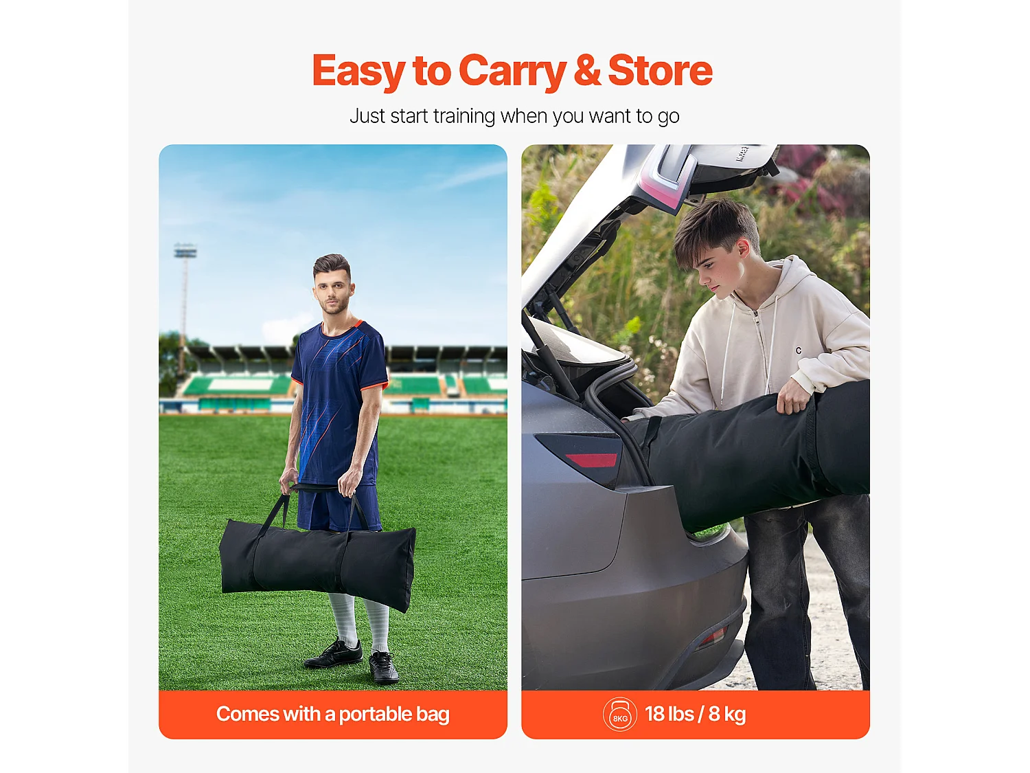 Filet de Rebond de Football SucceBuy Filet d'Entraînement Double Face pour le Football Soccer Rebound Trainer 188 x 122 cm