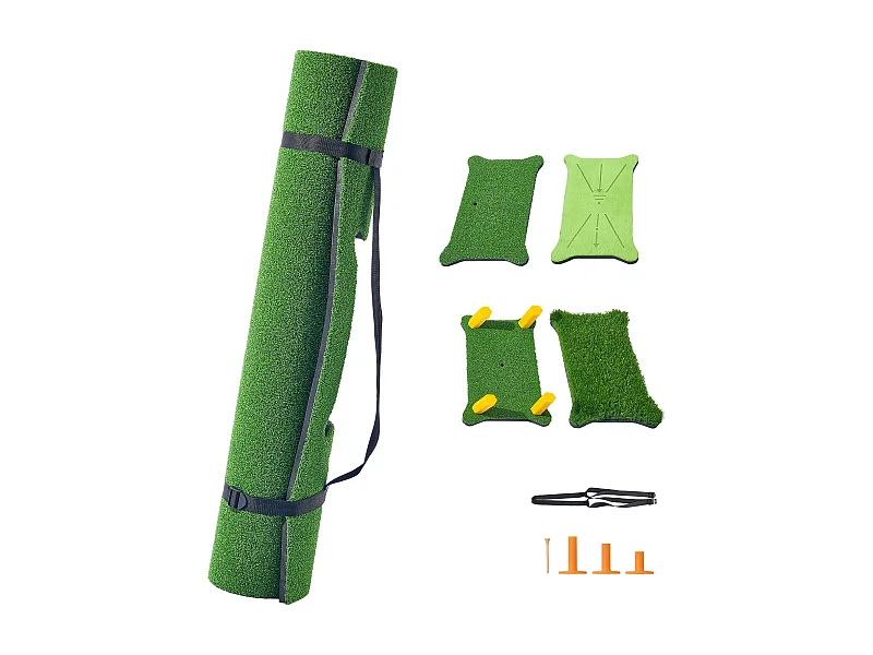 Alfombra de Práctica de Golf SucceBuy 12.7 x10.2cm, Alfombra de Entrenamiento Gruesa para Práctica de Drive y Chip en Interior/Exterior