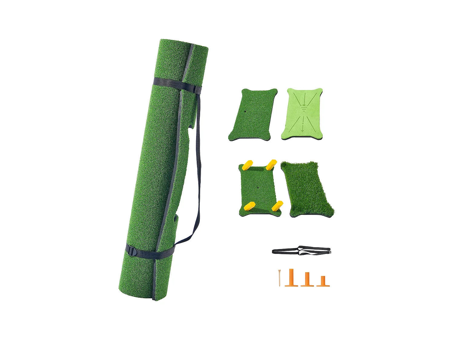 Tapis de Frappe SucceBuy de Golf 12.7 x10.2cm, Tapis d'Entraînement Épais pour Entraînement de Conduite et de Chipping en Intérieur/Extérieur