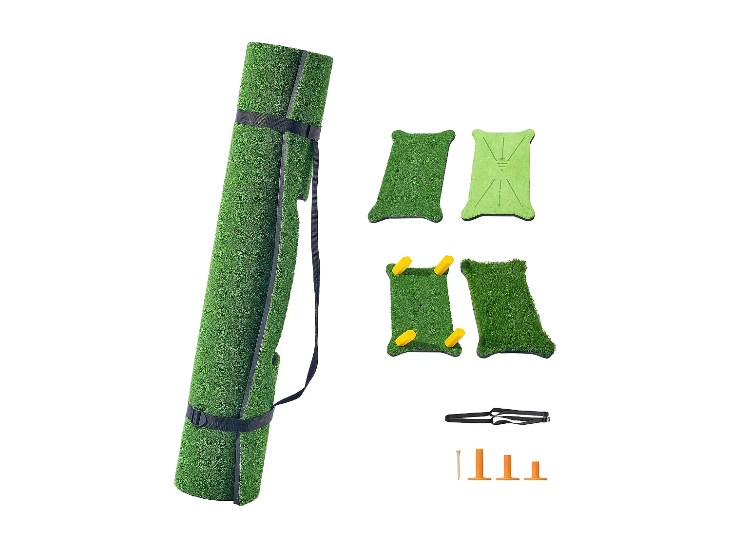 Tapis de Frappe SucceBuy de Golf 12.7 x10.2cm, Tapis d'Entraînement Épais pour Entraînement de Conduite et de Chipping en Intérieur/Extérieur