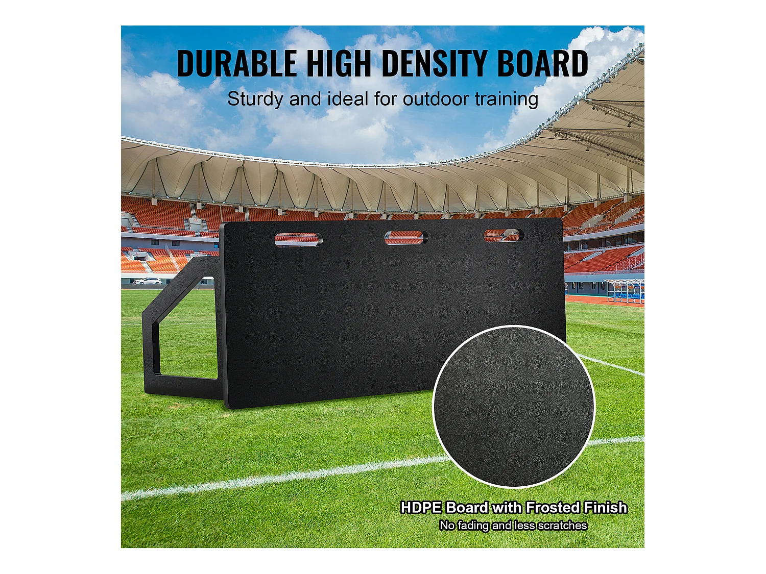 Filet de Rebond de Football SucceBuy 114 x 45.5 cm Tableau de Rebond de Football Portable avec 2 Angles de Rebond