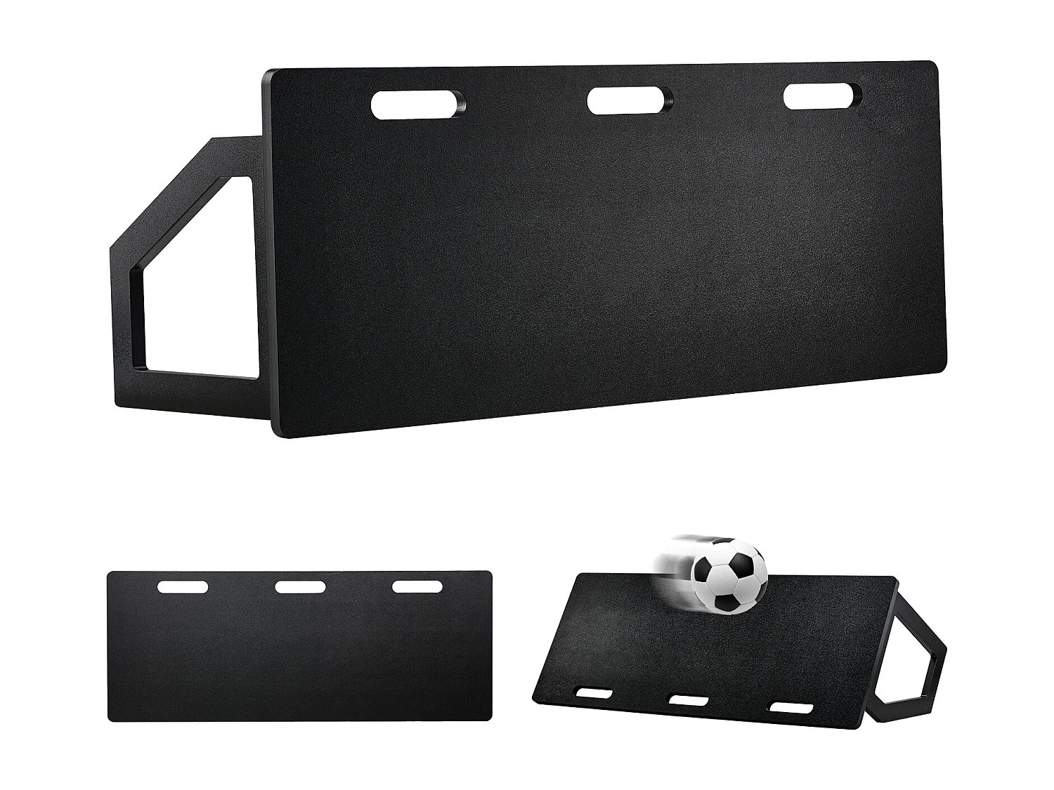 Filet de Rebond de Football SucceBuy 114 x 45.5 cm Tableau de Rebond de Football Portable avec 2 Angles de Rebond
