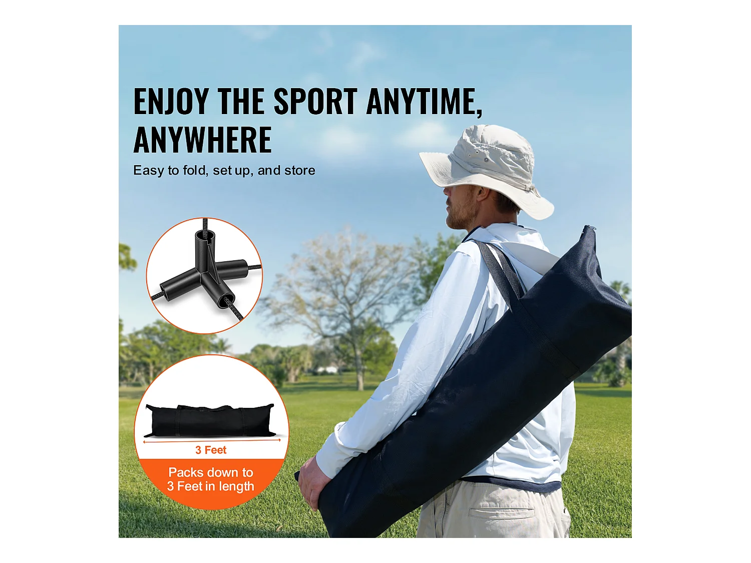 Filet de Badminton, SucceBuy Filet de Badminton de 6,06 m, Filet de Tennis Portatif Extérieur pour Volley-ball et Pickleball