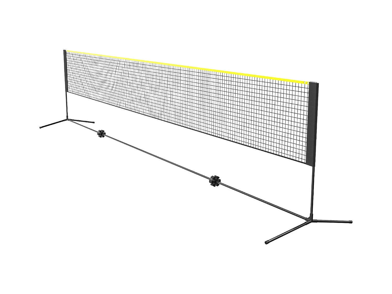 Filet de Badminton, SucceBuy Filet de Badminton de 6,06 m, Filet de Tennis Portatif Extérieur pour Volley-ball et Pickleball