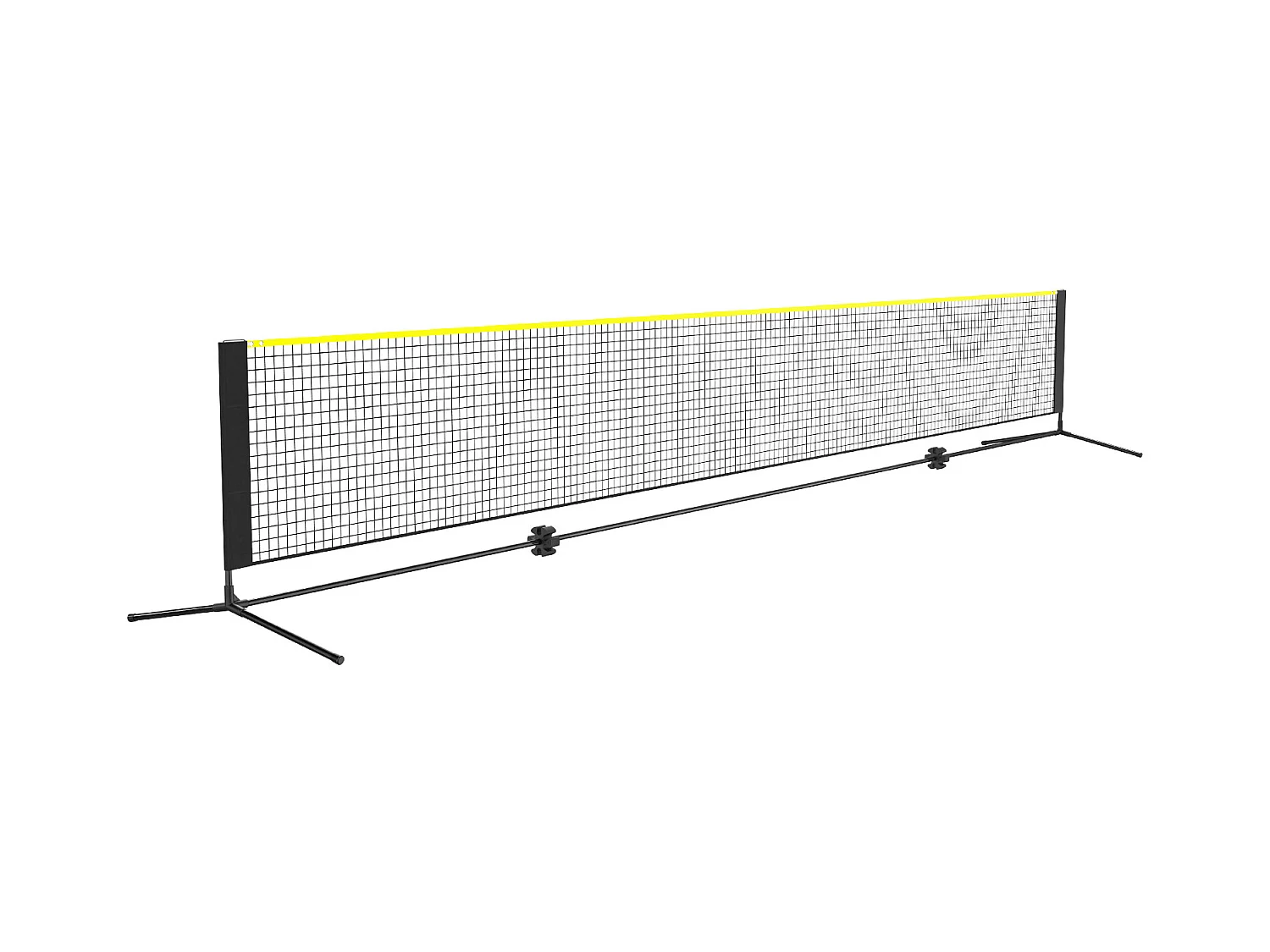 Filet de Badminton, SucceBuy Filet de Badminton de 6,06 m, Filet de Tennis Portatif Extérieur pour Volley-ball et Pickleball