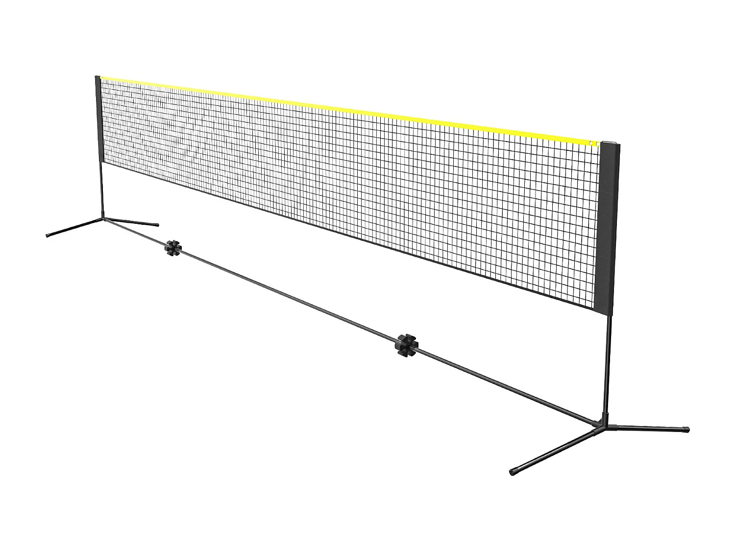 Filet de Badminton, SucceBuy Filet de Badminton de 6,06 m, Filet de Tennis Portatif Extérieur pour Volley-ball et Pickleball