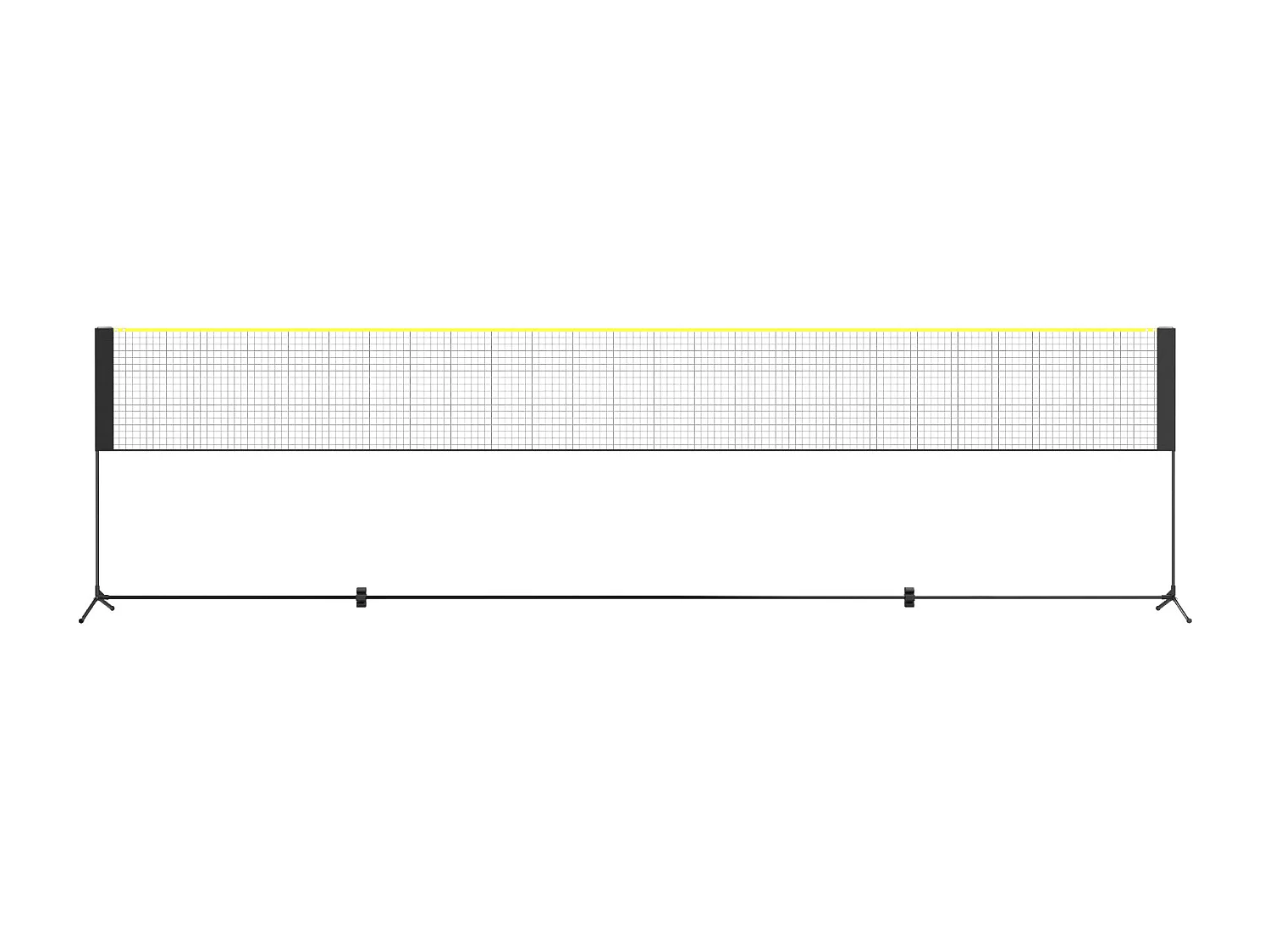 Filet de Badminton, SucceBuy Filet de Badminton de 6,06 m, Filet de Tennis Portatif Extérieur pour Volley-ball et Pickleball