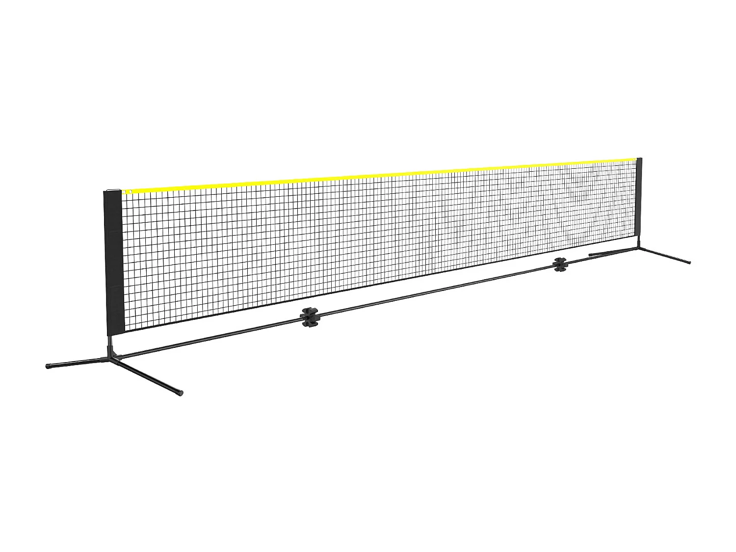 Filet de Badminton, SucceBuy Filet de Badminton de 6,06 m, Filet de Tennis Portatif Extérieur pour Volley-ball et Pickleball