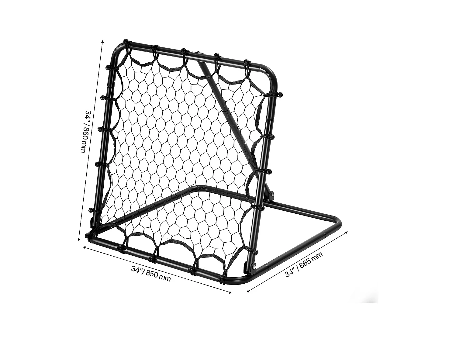 Filet de Rebond de Football SucceBuy Filet de Rebond de Soccer 86 x 86 cm Cadeau d'Entraînement Portable pour Tous