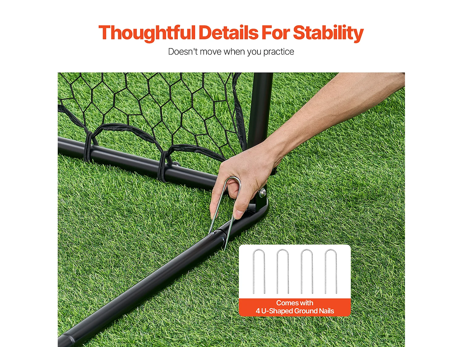 Filet de Rebond de Football SucceBuy Filet de Rebond de Soccer 86 x 86 cm Cadeau d'Entraînement Portable pour Tous