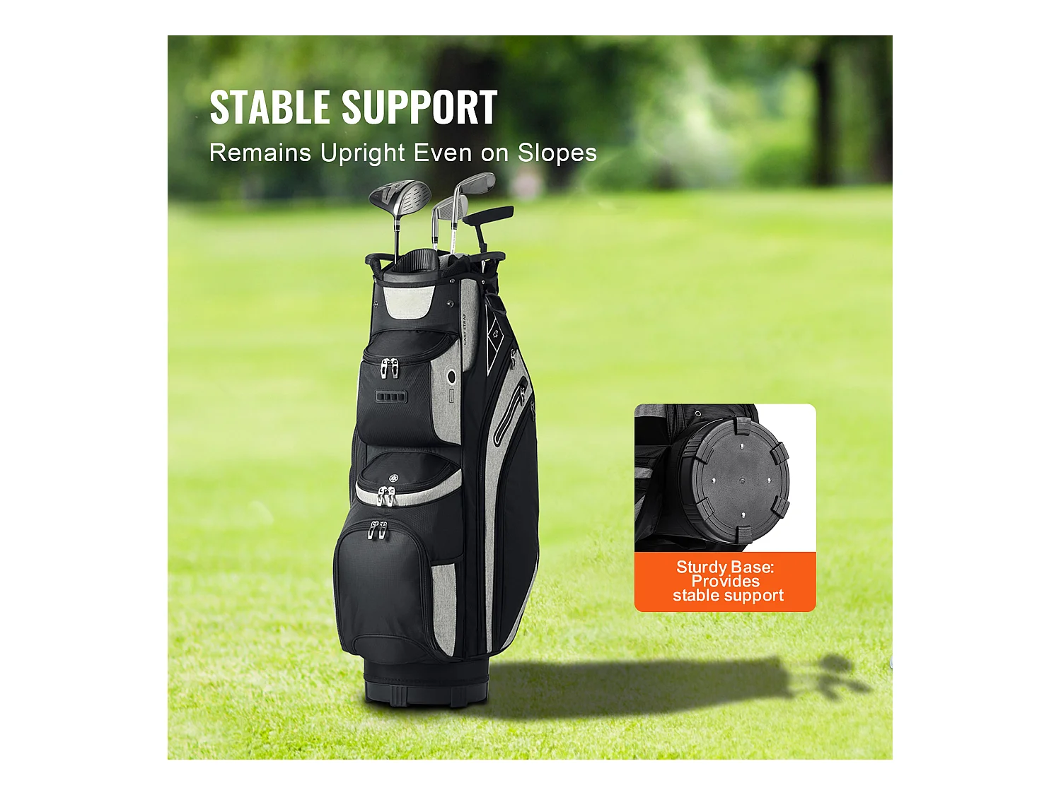 Golf Tas voor Trolley SucceBuy 91,44 cm met 14-Vaksverdeler en Meerdere Vakken aan de Bovenkant Kies de Kleur