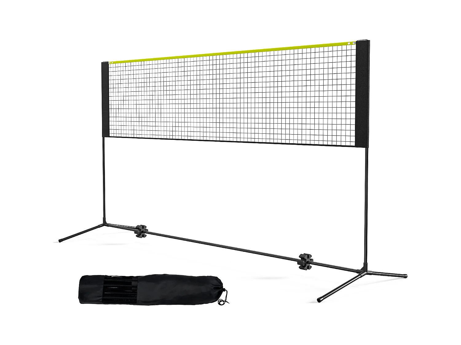 Filet de Badminton, SucceBuy Ensemble de Filet de Badminton de 3,02 m, Filet Multisports Portable, Réglable pour Jouer en Plein Air