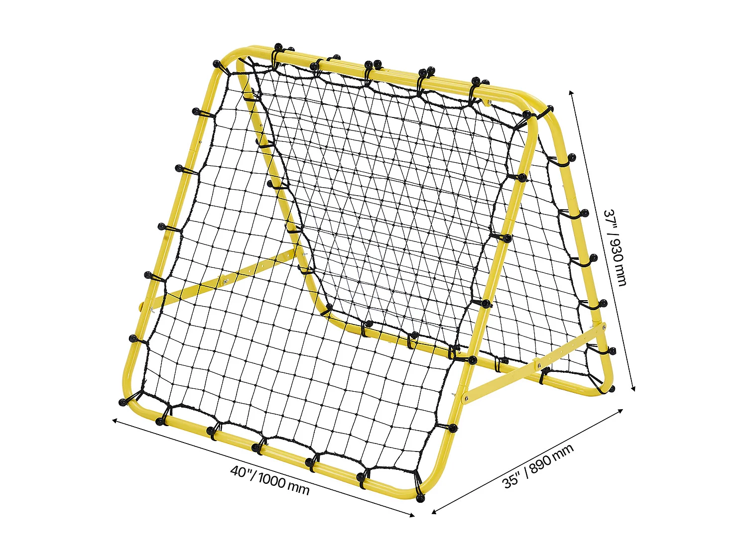 Red de Rebote de Fútbol SucceBuy Red de Rebote de 114 x 89 x 94 cm, Regalo de Entrenamiento Portátil para Todos