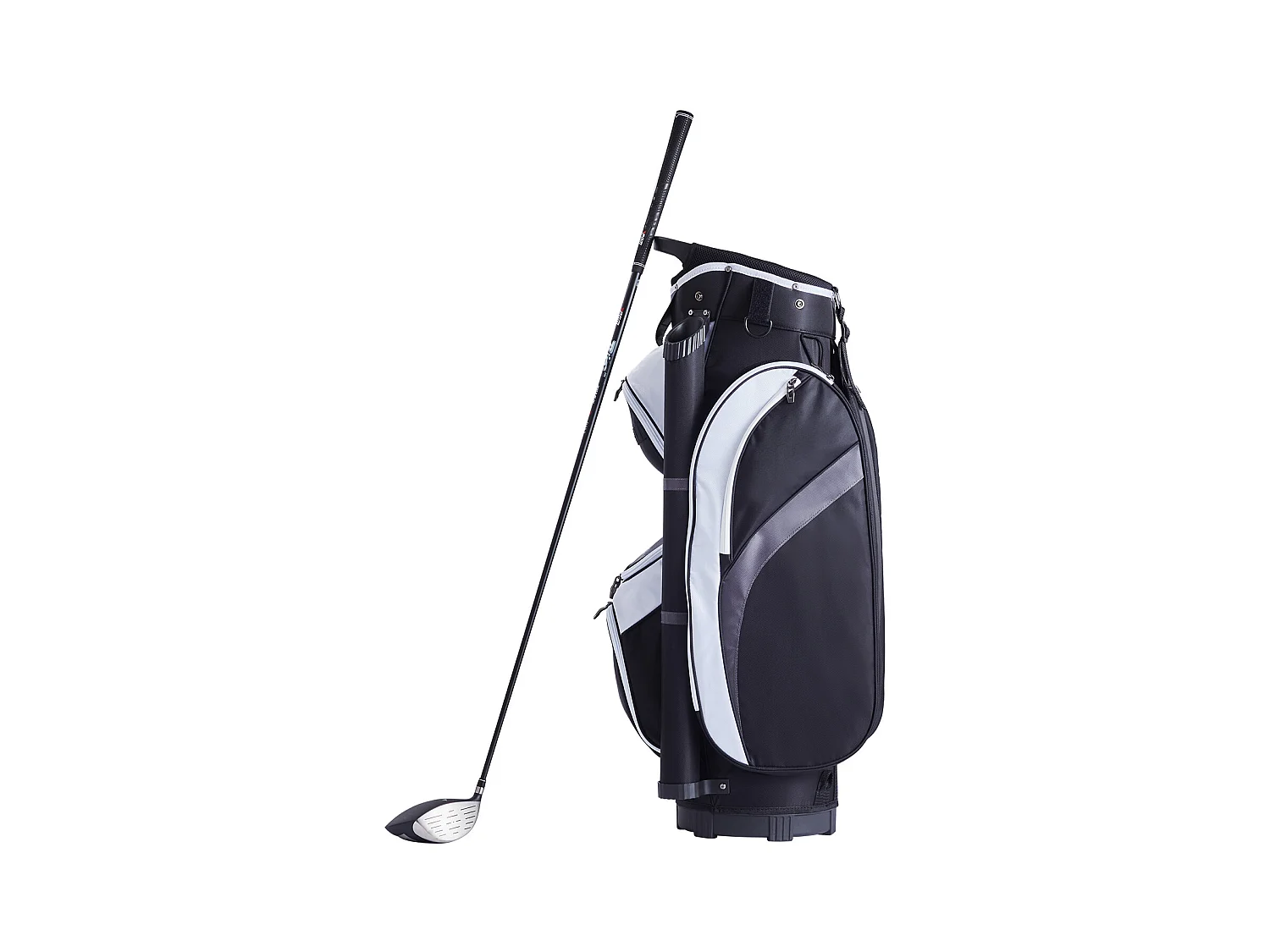 Torba Golfowa na Wózek SucceBuy 91,44 cm 14 Przegródek Wiele Kieszeni Czarna