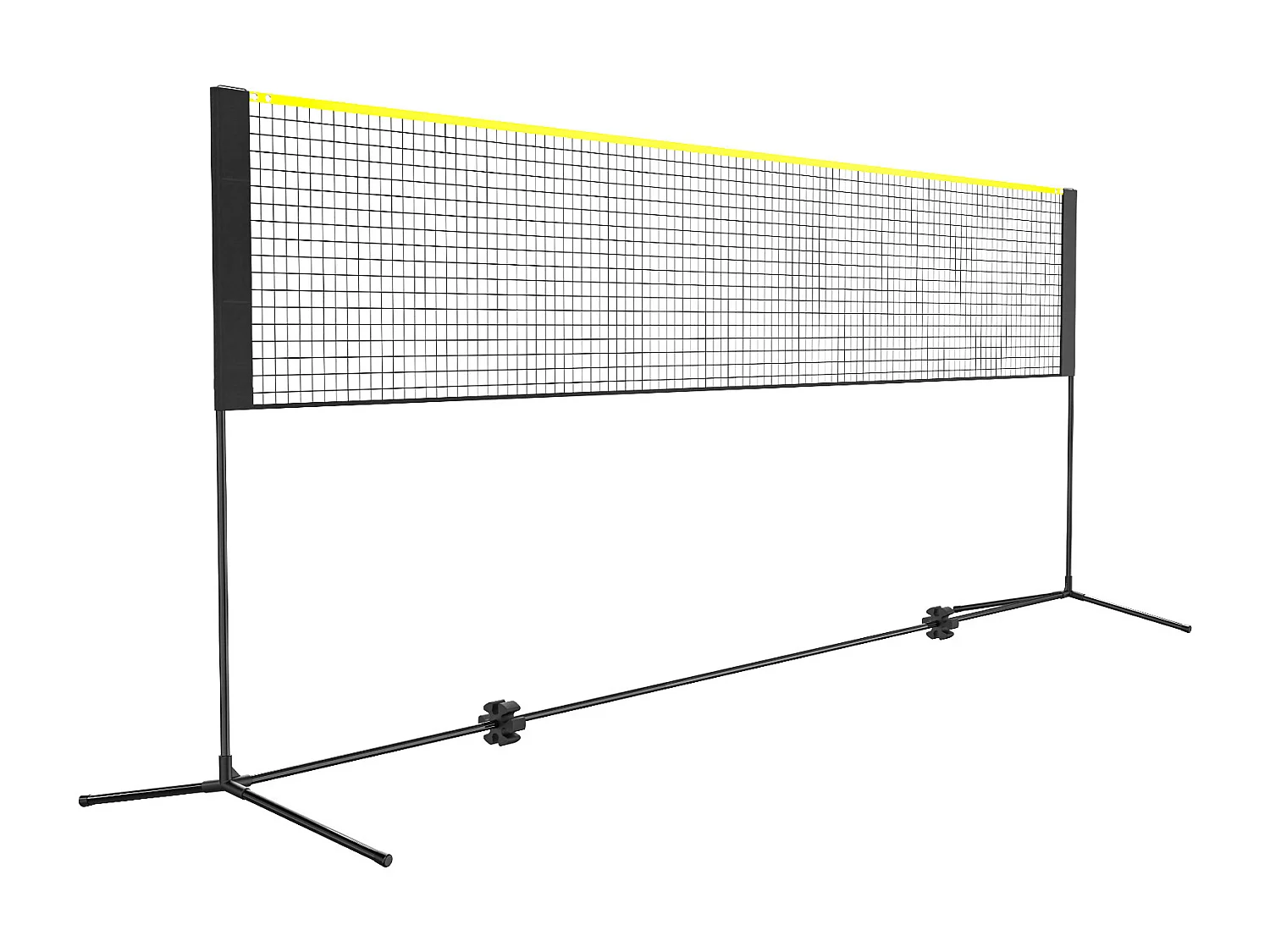 Filet de Badminton SucceBuy de Ensemble, 427 cm, Filet de Tennis de Pickleball de Volley-Ball Extérieur Portable