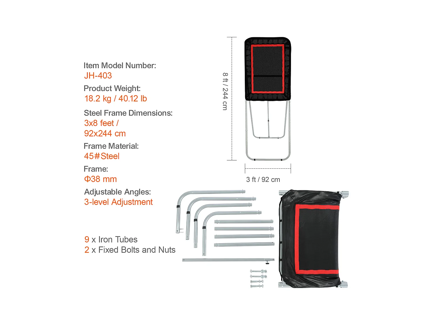 Filet de Rebond de Baseball SucceBuy, Filet de Rebond de Softball Réglable, 91 x 122 cm