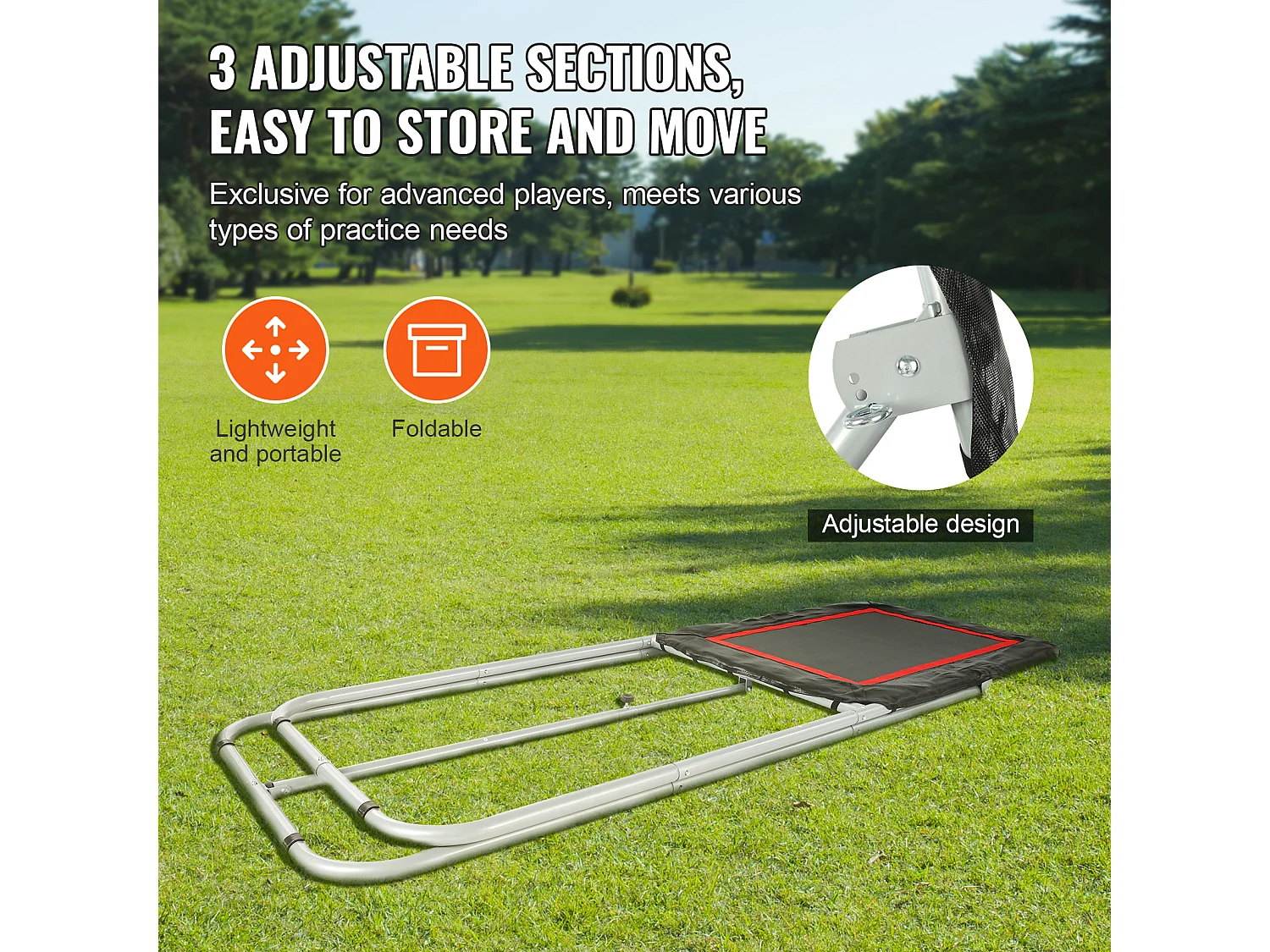 Filet de Rebond de Baseball SucceBuy, Filet de Rebond de Softball Réglable, 91 x 122 cm